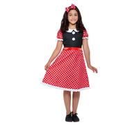 Smiffys Cute Mouse Costume, Red & White (Size M)
