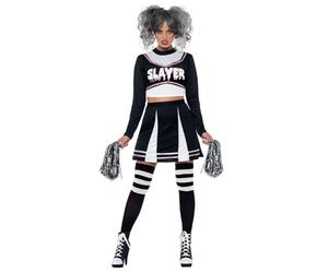 Smiffys Damen Fever Gothic Cheerleader Costume Fever Gothic Cheerleader Kostüm