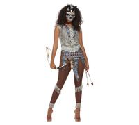 Smiffys Dark Spirit Warrior Costume, Blue (Size L)