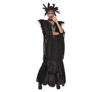 Smiffys Deluxe Raven Queen Costume, Black (Size M)
