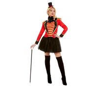 Smiffys Deluxe Ringmaster Lady Costume, Red (Size S)