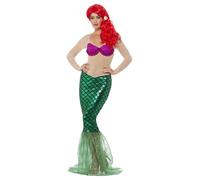 Smiffys Deluxe Sexy Mermaid Costume, Green (Size XS)