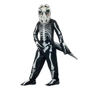 Smiffys Deluxe T-Rex Skeleton Costume, with Bodysuit, Blac (Size L)