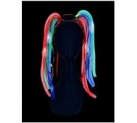 Smiffys Diadema de espagueti arcoíris con luz LED, Pilas incluidas