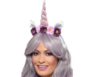 Smiffys Diadema de Unicornio, Adulto Halloween, Carnaval