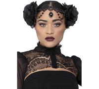 Smiffys Diadema Fever adornada con rosas Halloween