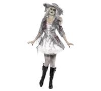 Smiffys - Disfraces Deluxe Ship Pirate Treasure Fantasma para Mujer