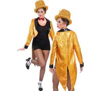 Smiffys Disfraz Dama Rocky Horror Dorado Poliéster Panto Oficial Talla UK 8-18