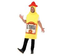 Smiffys Disfraz de botella de tequila, con tabardo