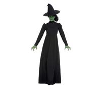 Smiffy's Disfraz de bruja malvada – Negro con vestido y sombrero – Halloween/Carnaval
