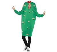 Smiffys Disfraz de cactus, Verde, con tabardo Halloween, Carnaval