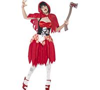 Smiffys Disfraz de Caperucita Roja Zombi Muerto Disfraz de Halloween de Mujer Adulto