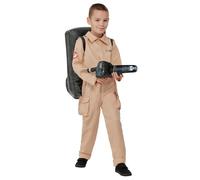 Smiffys Disfraz de Cazafantasmas de niño, Mono y mochila inflable Halloween, Carnaval