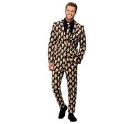 Smiffys Disfraz de Cazafantasmas, negro, con chaqueta, pantalones y corbata Halloween, Carnaval