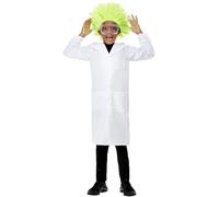 Smiffys Disfraz de científico/de doctor unisex, Blanco, con bata de laboratorio Halloween, Carnaval