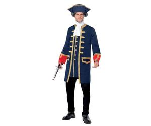 Smiffys Disfraz de comandante pirata, con abrigo y sombrero Halloween, Carnaval