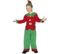 Smiffys Disfraz de Duende Ayudante Santa Unisex Infantil Navidad 24507