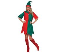 Mujer Bonito Disfraz de Duende Navidad Festivo Diversión Santa Disfraz Estilo