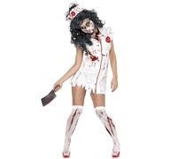 Smiffy's Disfraz de enfermera zombie para mujer ideal para Halloween - M