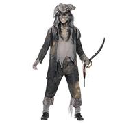 Smiffys Deluxe Ghost Ship Ghoul Costume, Grey (Size L)