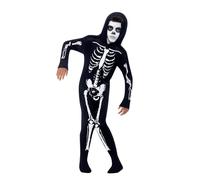 Smiffys Skeleton Costume, Black (Size L)
