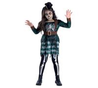 Smiffys Disfraz de esqueleto pirata de doncella, disfraz de Halloween para niños