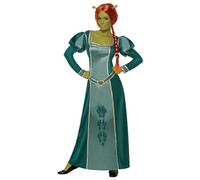 Smiffys Disfraz de Fiona de Shrek, Verde, con vestido, peluca y diadema