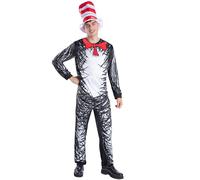 Smiffys Disfraz de gato con sombrero de Dr. Seuss