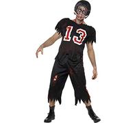 Smiffys Disfraz de jugador de fútbol americano High School Horror, con camiseta, pantaló