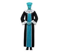 Smiffys Disfraz de Lord de los Extraterrestres, Azul, con bata y máscara Halloween, Carnaval