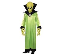 Smiffys Disfraz de Lord de los Extraterrestres, con túnica, careta y manos Halloween, Carnaval