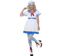 Smiffys Disfraz de marinero, Vestido y sombrero