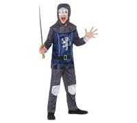 Smiffys Disfraz de Músico Púrpura años 80, morado, con chaqueta, camisa figurada y pantalones, S