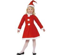 Niños Santa Disfraz para Niña Natividad Juego de Rol Navidad Festivo Clásico