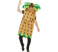 Smiffys Disfraz de palmera, Verde, con tabardo Halloween, Carnaval