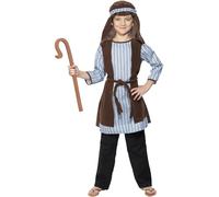 Smiffys Shepherd Costume, Blue & Brown (Size S)