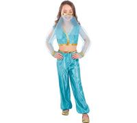 Smiffys Disfraz de princesa árabe, incluye pantalones, top y adorno para la cabeza Halloween