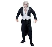 Smiffys Disfraz de Riff Raff de Rocky Horror Show, con chaqueta, chalequillo y corbatín Halloween, Carnaval