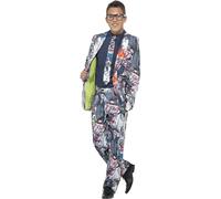 Smiffys Disfraz de zombi, Multicolor, con chaqueta, pantalón y corbata