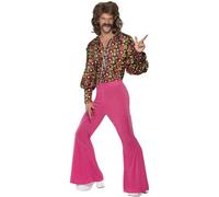Smiffys Disfraz del traje flojo del Movimiento por el desarme nuclear de los 60, con top y pantalones Halloween, Carnaval