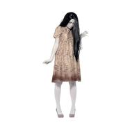 Smiffys Disfraz espíritu malvado, Gris, con vestido putrefacto & peluca Halloween