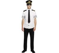 Smiffys Disfraz Fever Mile-High con sombrero, camisa y corbata Halloween, Carnaval