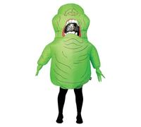 Smiffys Disfraz hinchable de Simer de Ghostbusters, Todo en uno con ventilador autohinchable Halloween