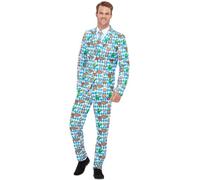 Smiffys Disfraz para Festival de cerveza, Azul, con chaqueta, pantalones & corbata