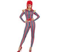 Smiffy's Disfraz Superestrella Espacial Chica, multicolor, con mono y cinturón, Halloween Carnaval