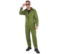 Smiffys Disfraz unisex de caldera verde para adultos, disfraz todo en uno, disfraz de Halloween para hombres y mujeres, talla S