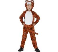 Smiffys Tiger Costume, Orange & Black (Size L)