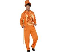 Smiffys 90s Stupid Tuxedo Costume, Orange (Size L)