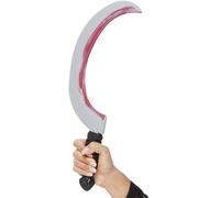 Smiffys Espada con forma de hoz, con mancha de sangre, 43cm/ 17in Halloween