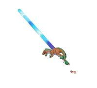 Smiffys Espada de dinosaurio con luz LED, Pilas incluidas, 58 cm Halloween, Carnaval
